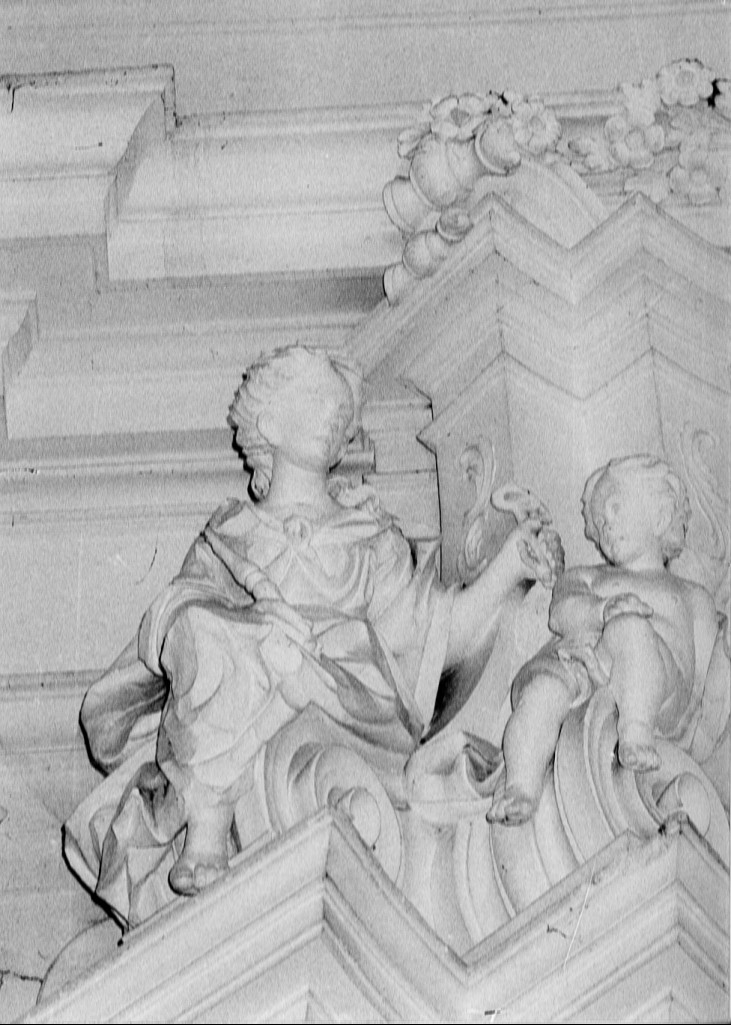 Motivi decorativi vegetali ed a volute (reliquiario - a ostensorio) - produzione abruzzese (sec. XIX)