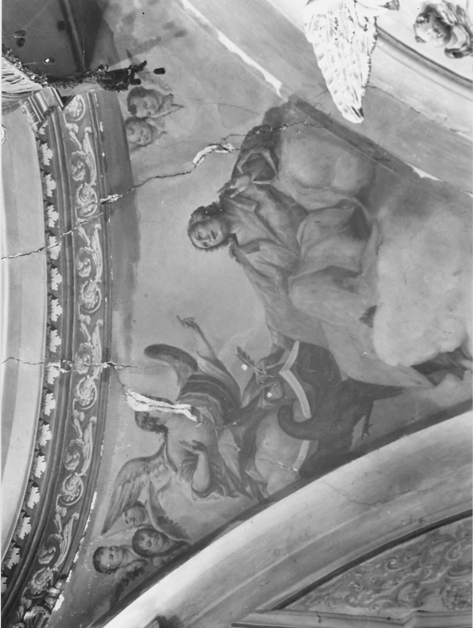 Quattro evangelisti ispirati dai loro simboli (dipinto) - ambito Italia centrale (sec. XIX)