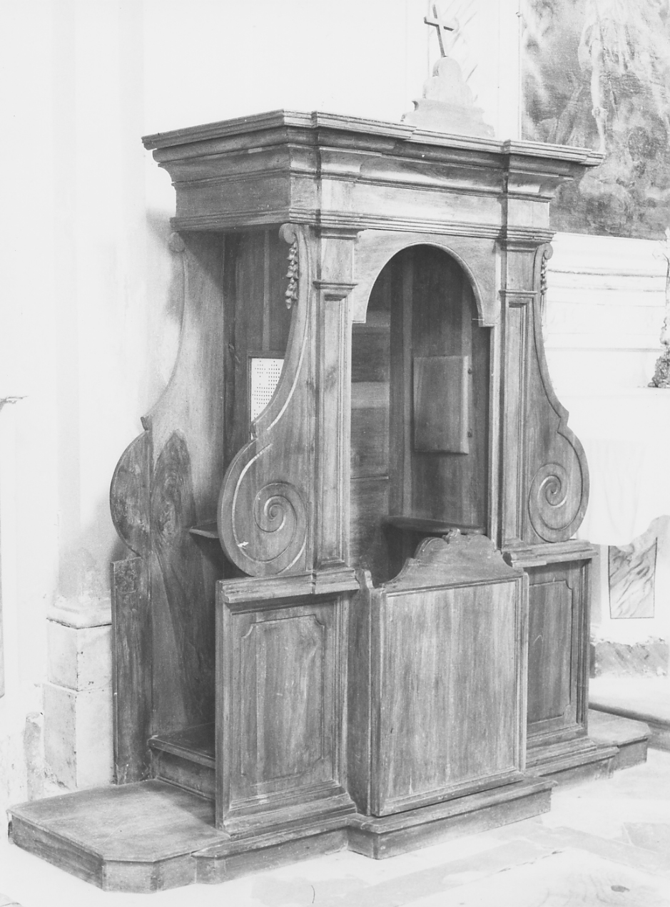 confessionale - ambito abruzzese (fine/inizio secc. XIX/ XX)