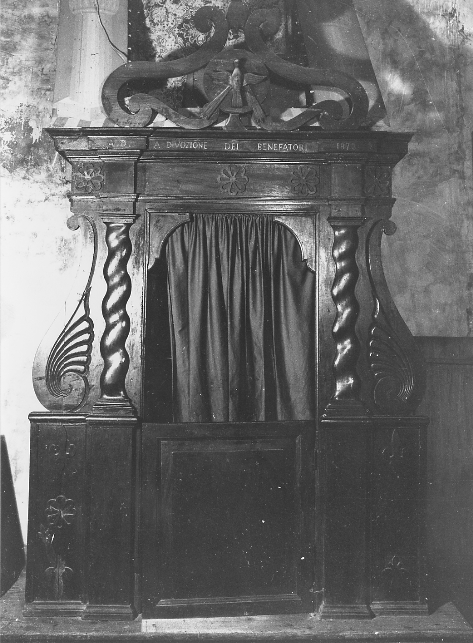 confessionale - ambito Italia centrale (sec. XIX)