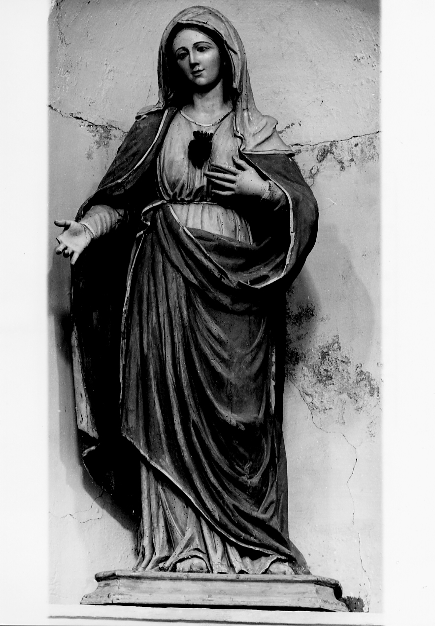 Sacro Cuore di Maria (statua) - ambito Italia centrale (sec. XIX)
