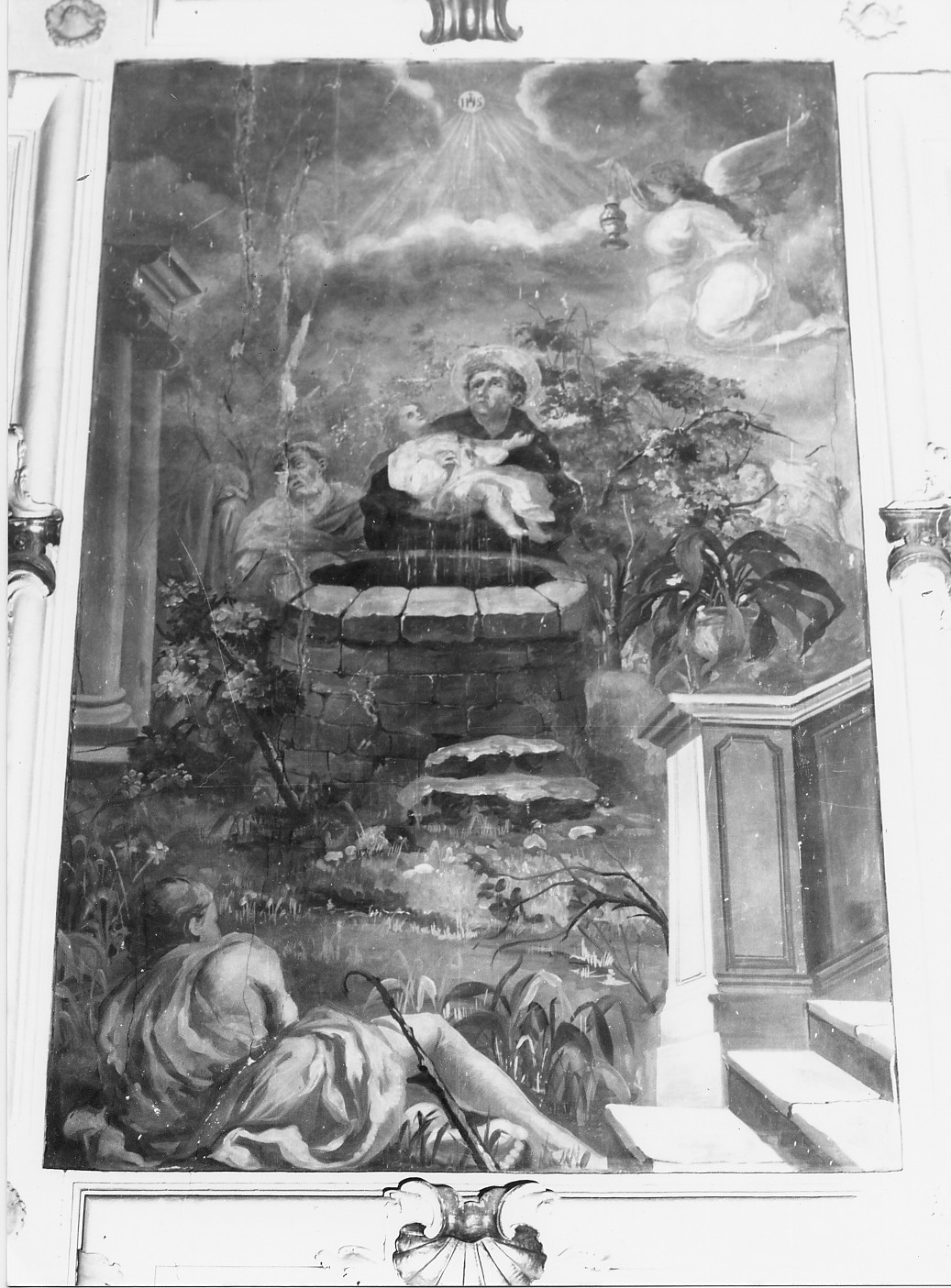 Scena di un miracolo (dipinto) - ambito Italia meridionale (sec. XIX)