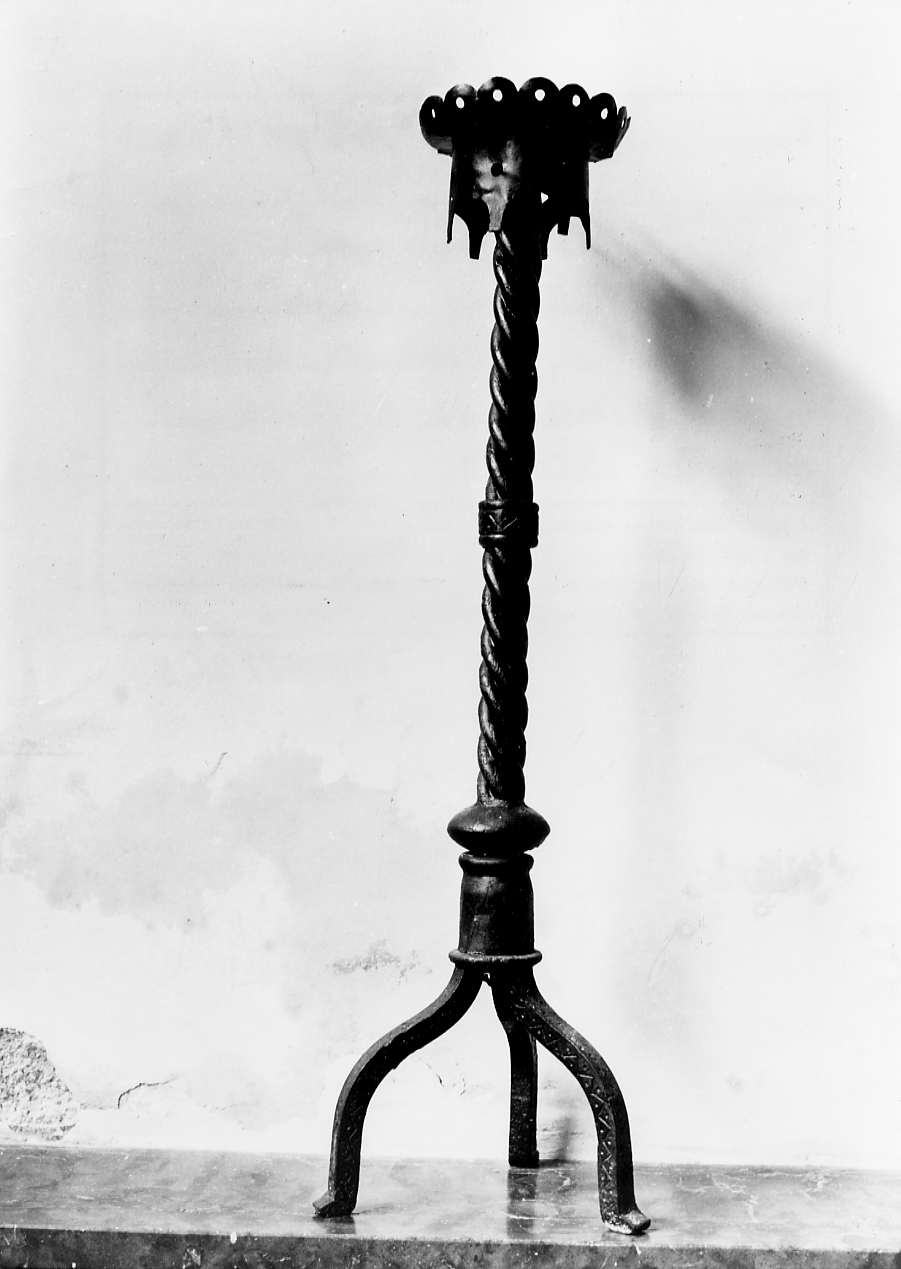 candelabro, serie - ambito abruzzese (sec. XIX)