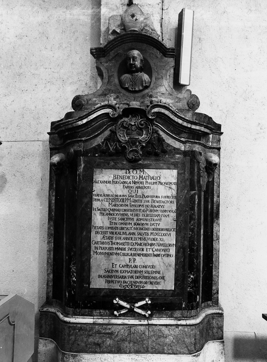 monumento funebre - ambito Italia centrale (sec. XVIII)