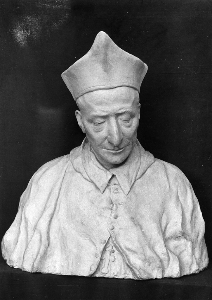 San Carlo Borromeo (busto) di Serafini (attribuito) (prima metà sec. XX)