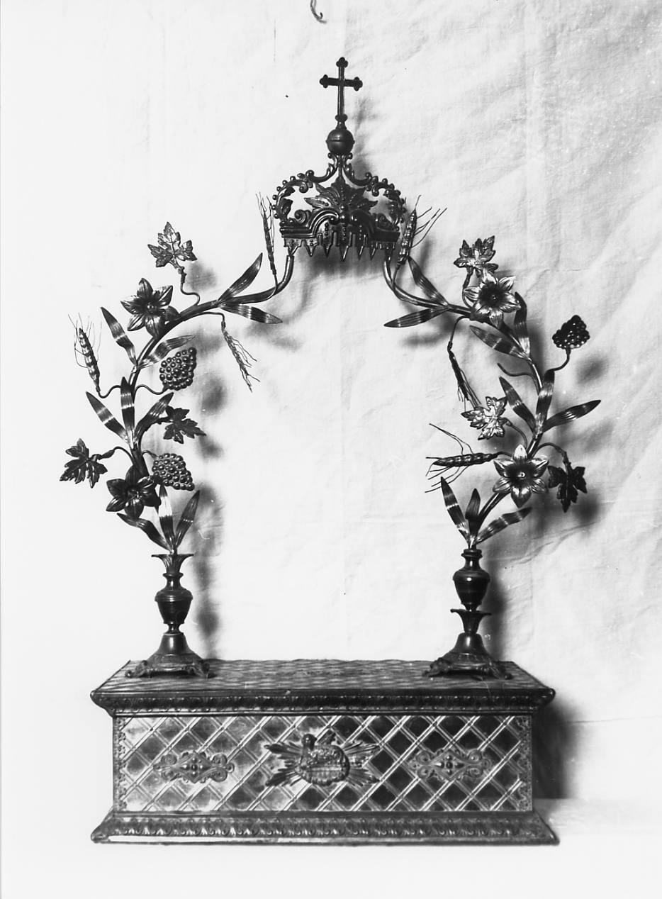 teca eucaristica - ambito Italia centrale (secc. XIX/ XX)