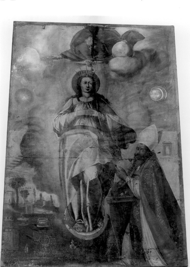 MADONNA E SAN NICOLA (dipinto, opera isolata) - ambito abruzzese (metà sec. XIX)
