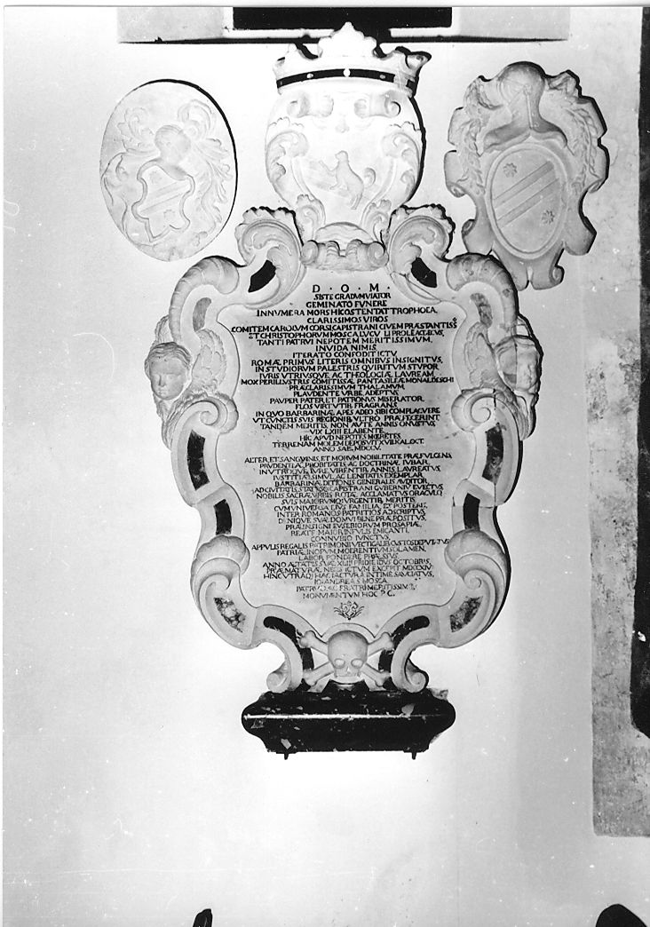 monumento funebre - ambito Italia centrale (sec. XVIII)