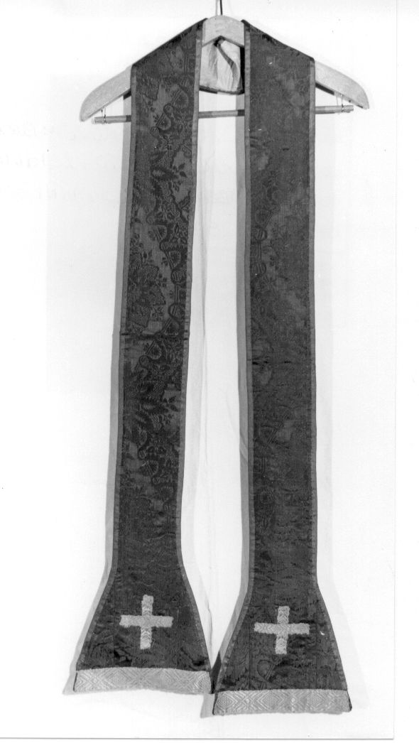 stola, elemento d'insieme - manifattura francese (prima metà sec. XVIII)