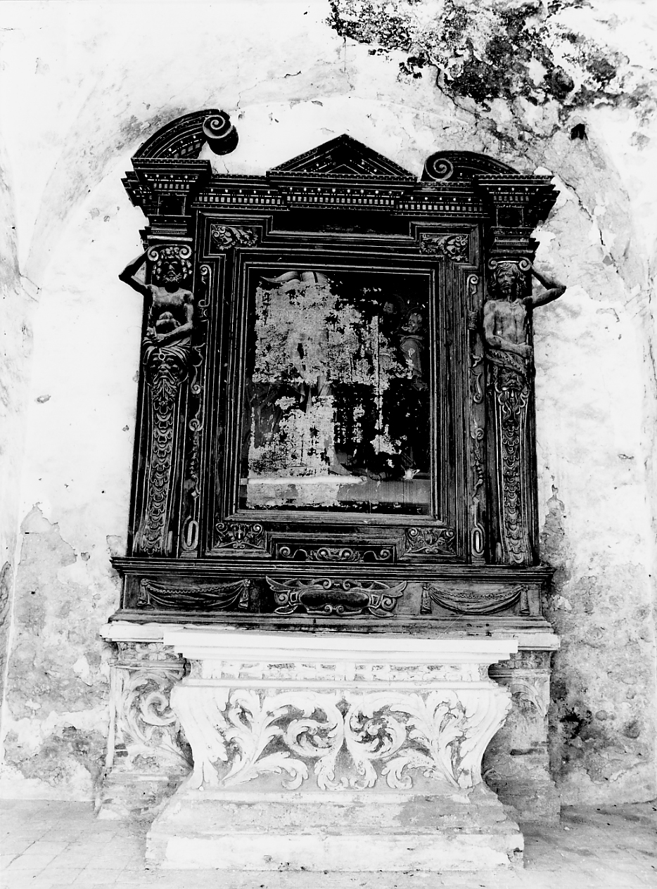 altare maggiore - ambito abruzzese (sec. XVII)