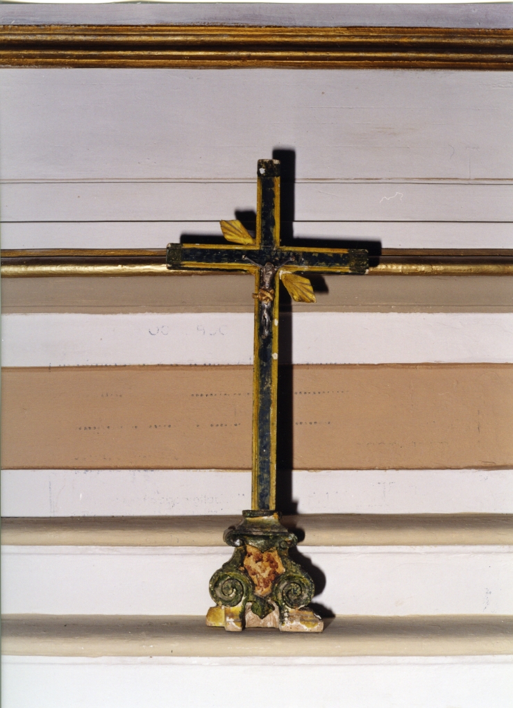 croce d'altare, opera isolata - bottega Italia centrale (sec. XVII)