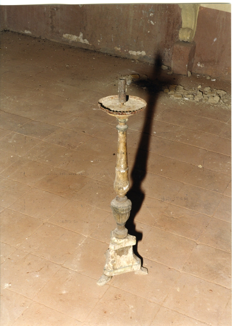 candeliere, opera isolata - bottega Italia centrale (sec. XIX)