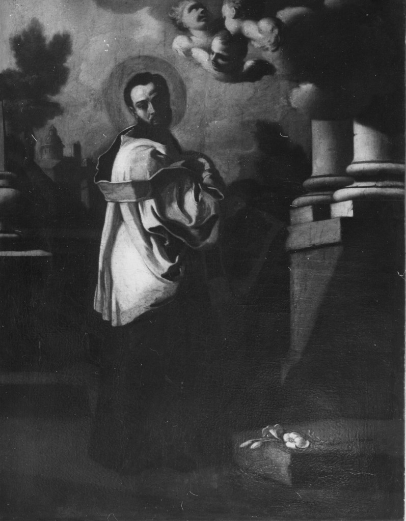 Santo in abito ecclesiastico, Santo (dipinto) di Solimena Francesco detto Abate Ciccio (attribuito) (prima metà sec. XVIII)
