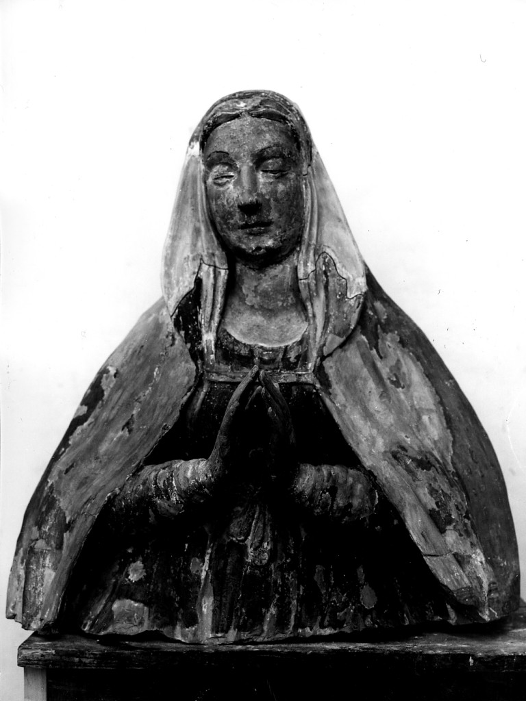 Madonna (scultura, frammento) di Silvestro di Giacomo detto Silvestro dell'Aquila (cerchia) (fine/inizio secc. XV/ XVI)
