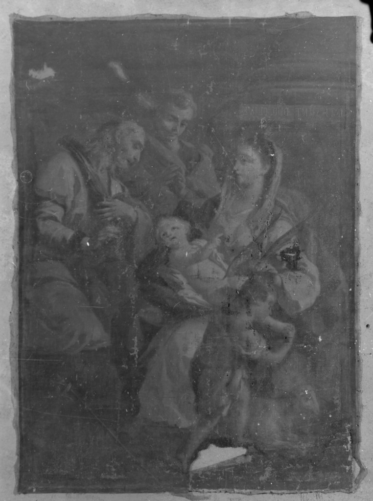 Sacra Famiglia (dipinto) di Bardellino Pietro (sec. XVIII)