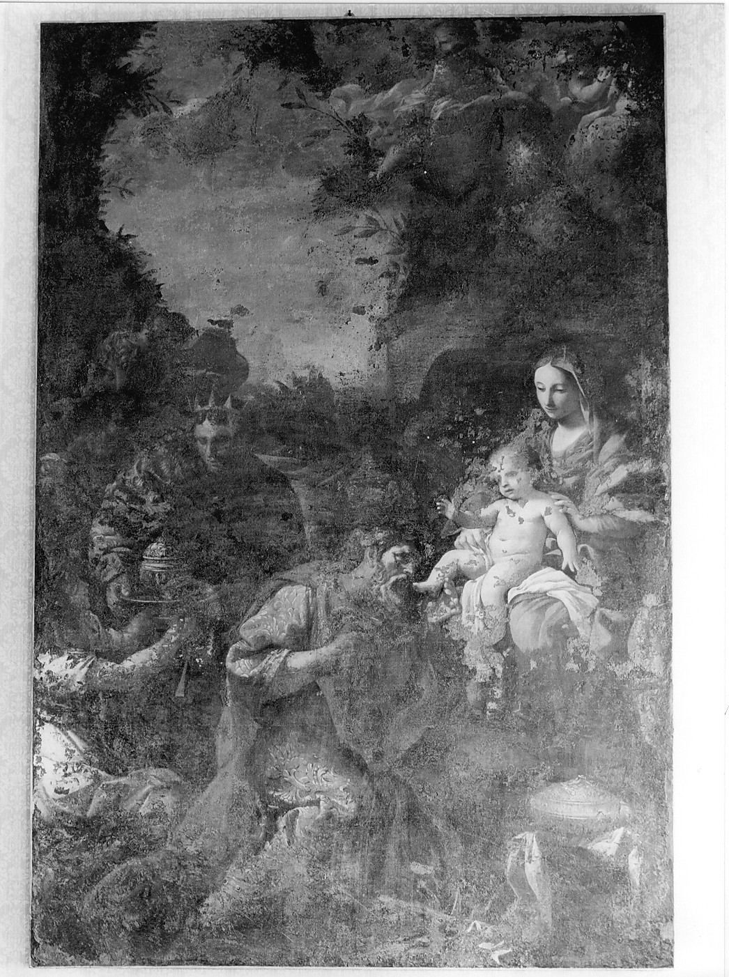 adorazione dei Re Magi (dipinto) - ambito Italia centrale (sec. XVII)