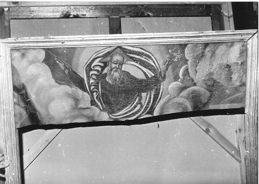 Dio Padre benedicente (dipinto, frammento) - ambito Italia centrale (sec. XVII)