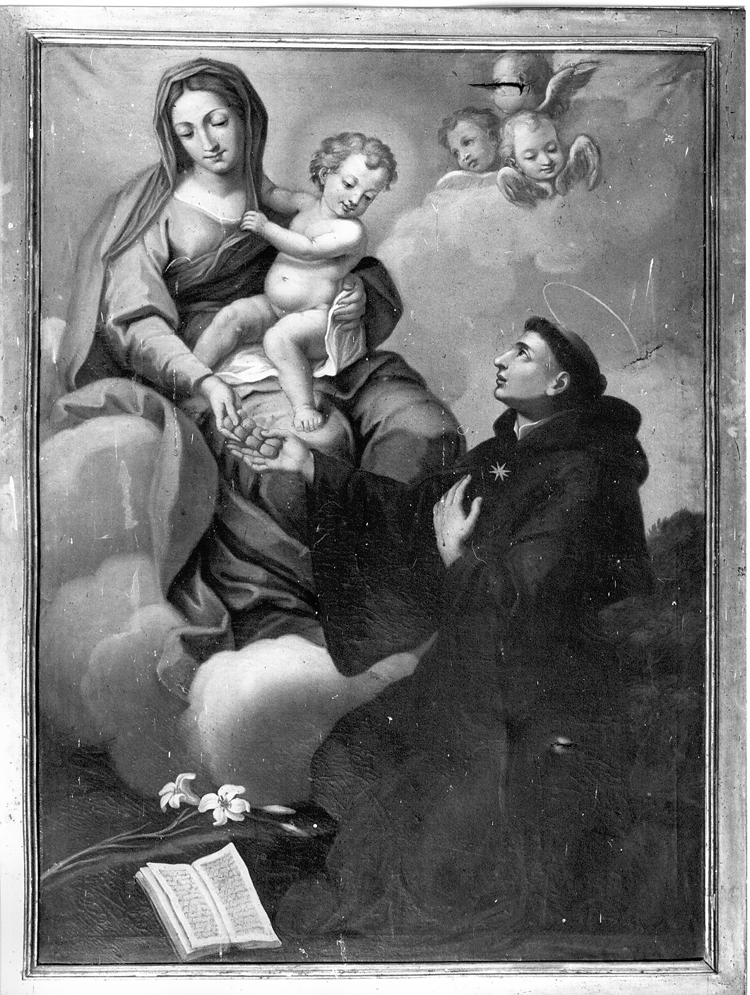 apparizione della Madonna con Bambino a Sant'Antonio da Padova (dipinto) di Ranieri Niccolò (maniera) (sec. XVIII)