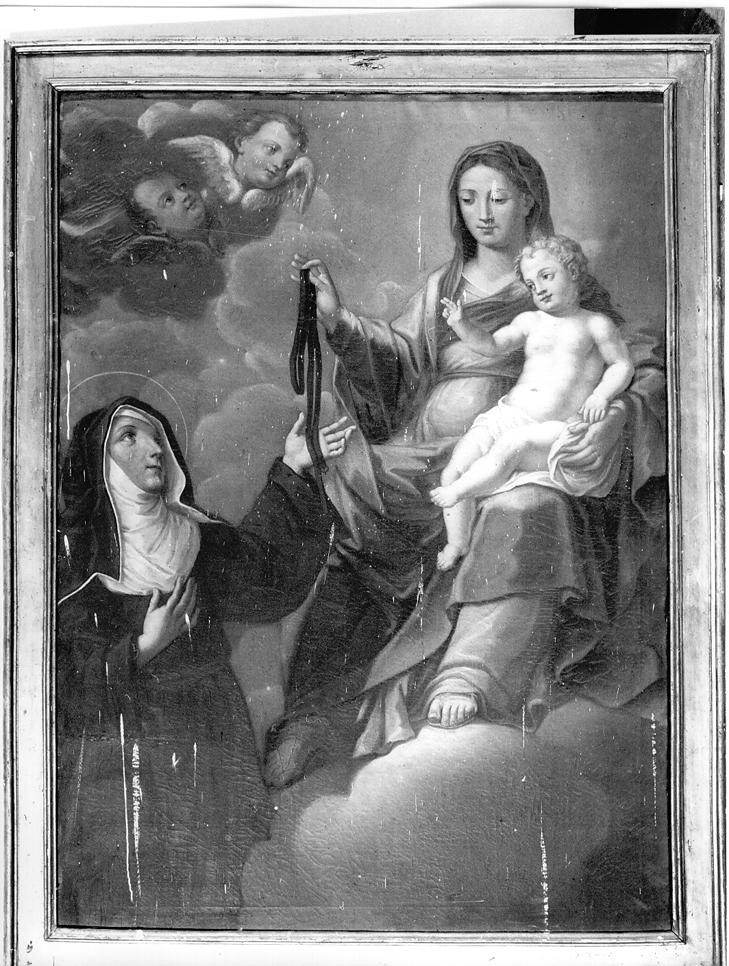 Madonna con Bambino e Santa Monica, Madonna con Bambino (dipinto) di Ranieri Niccolò (maniera) (sec. XVIII)