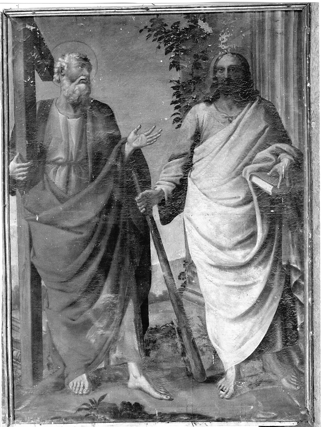 San Filippo e San Giacomo, Santi (dipinto) di Cardone Paolo (sec. XVI)