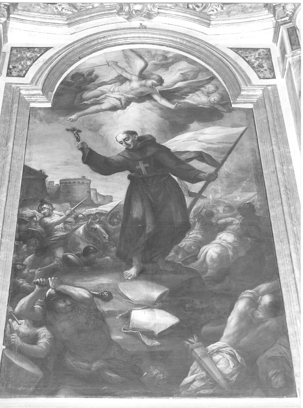 San Giovanni da Capestrano (dipinto) di Cenatiempo Gerolamo (attribuito) (sec. XVIII)