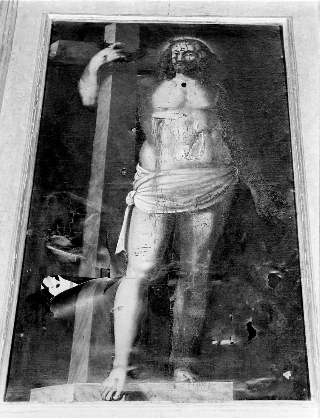 Cristo redentore (dipinto) di Cardone Paolo (attribuito) (seconda metà sec. XVI)
