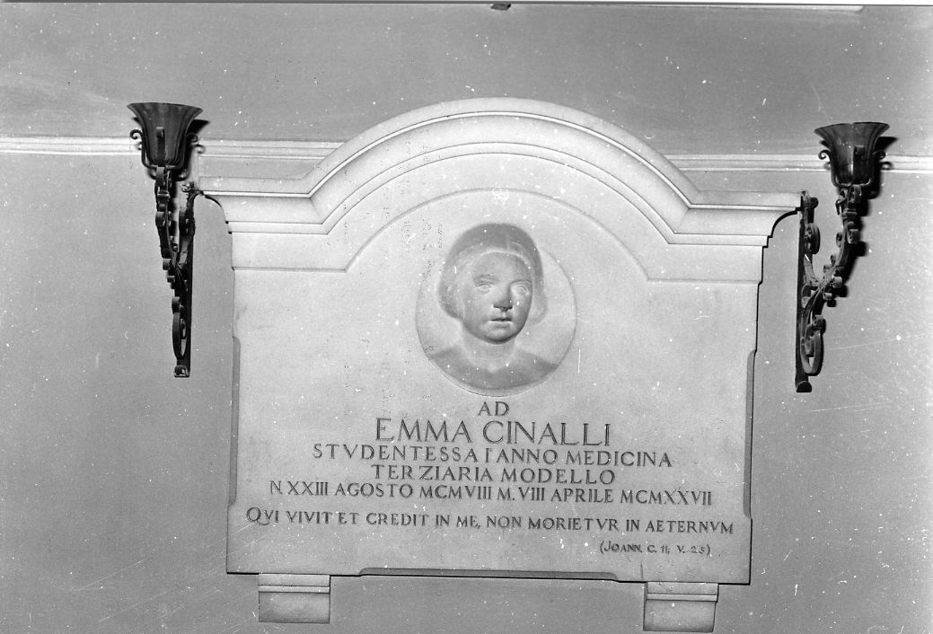 lapide commemorativa - ambito Italia centrale (sec. XX)