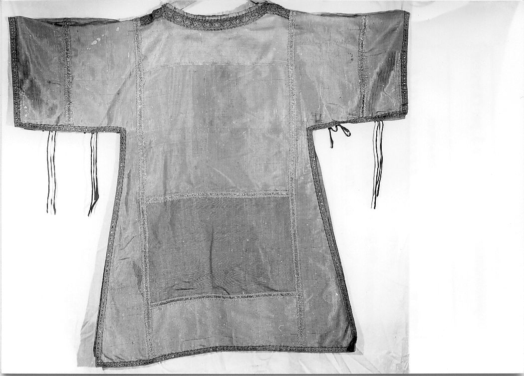 tunicella, elemento d'insieme - manifattura italiana (seconda metà sec. XVIII)