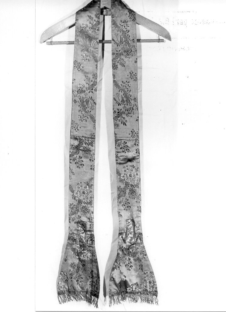 stola, opera isolata - manifattura italiana (ultimo quarto sec. XVIII)