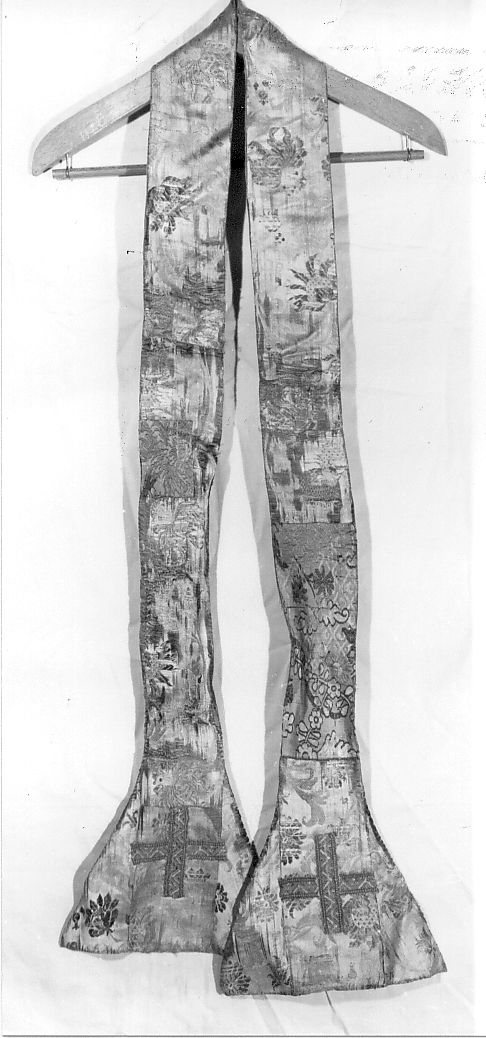 stola, elemento d'insieme - manifattura italiana (ultimo quarto sec. XVII)