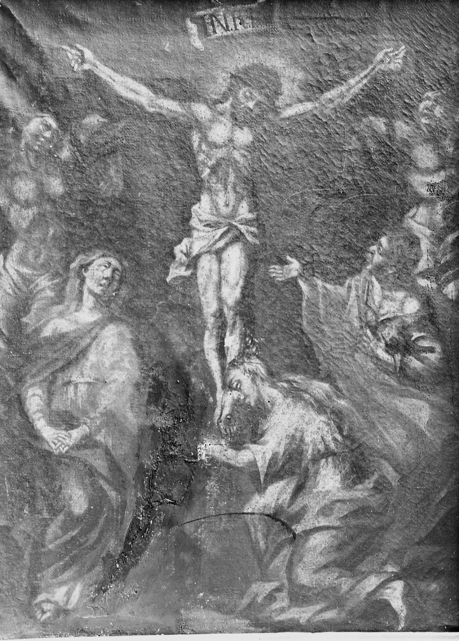 stazione XIV: Gesù deposto nel sepolcro (dipinto, elemento d'insieme) di Damini Vincenzo (attribuito) (prima metà sec. XVIII)