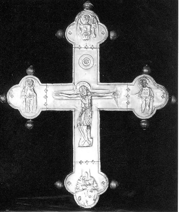 croce processionale, opera isolata - bottega abruzzese (sec. XIV)