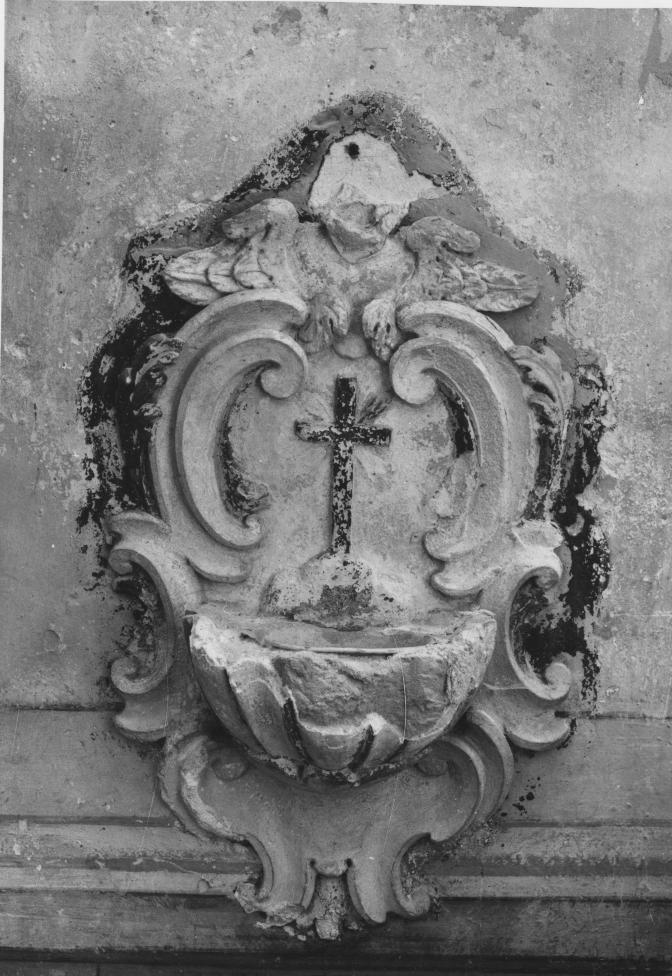 acquasantiera da parete - bottega Italia meridionale (sec. XVIII)