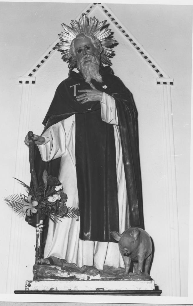 sant'Antonio Abate (statua) - bottega Italia meridionale (seconda metà sec. XIX)