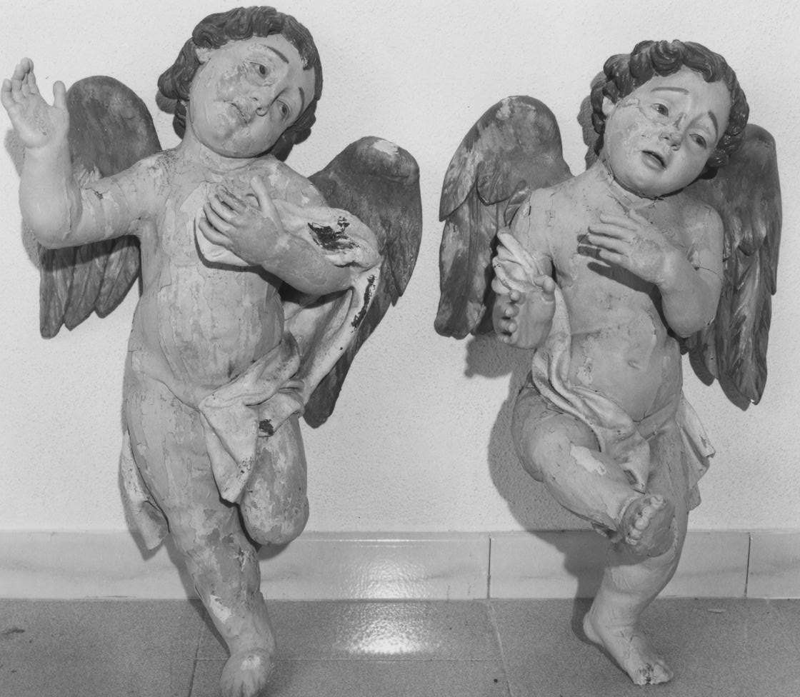 Angioletti (statua, elemento d'insieme) - bottega lucana (sec. XIX)