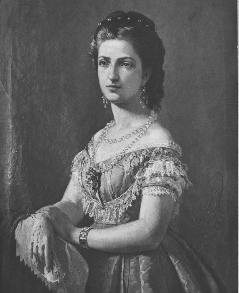 ritratto di donna (dipinto) di Marinelli Vincenzo (attribuito) (sec. XIX)