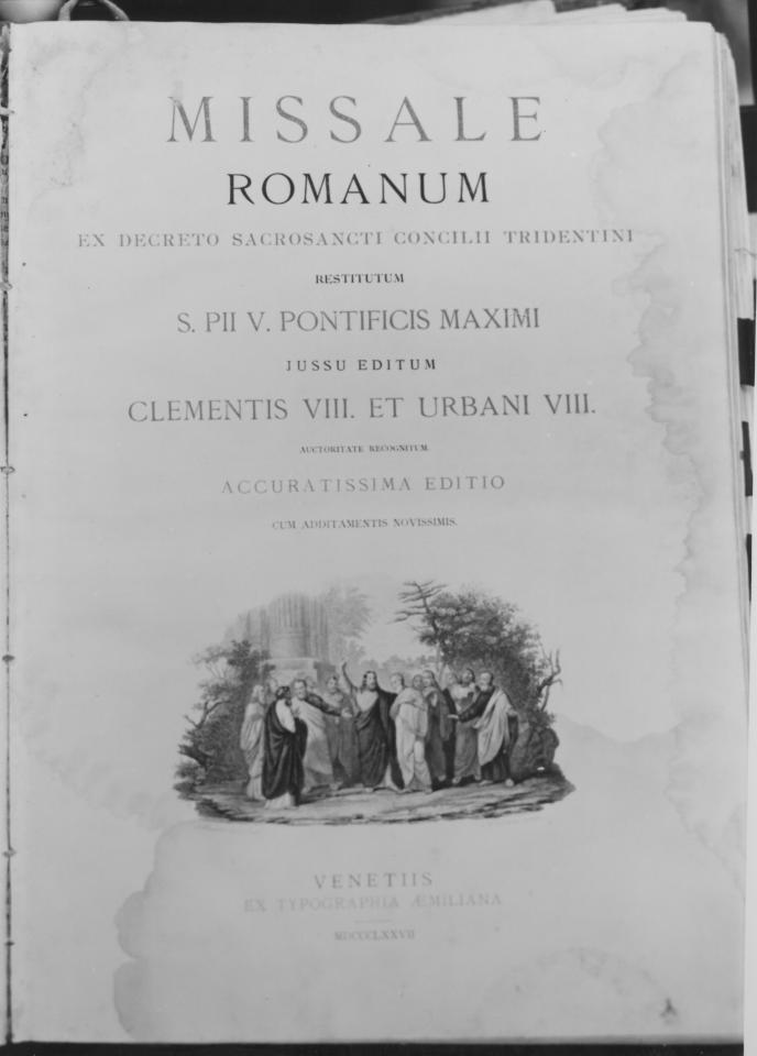 coperta di libro liturgico - produzione emiliana (sec. XIX)