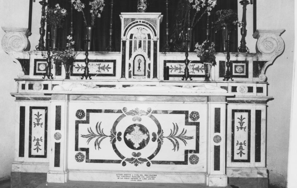 altare maggiore - bottega lucana (sec. XX)