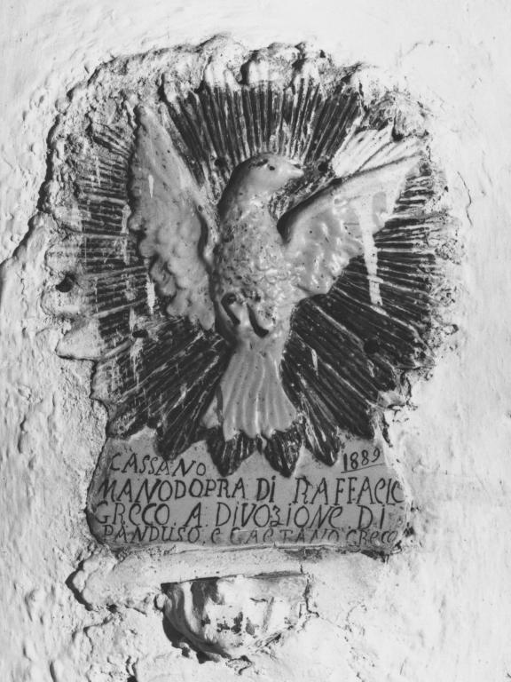 colomba dello Spirito Santo (rilievo) di Greco Raffaele (sec. XIX)