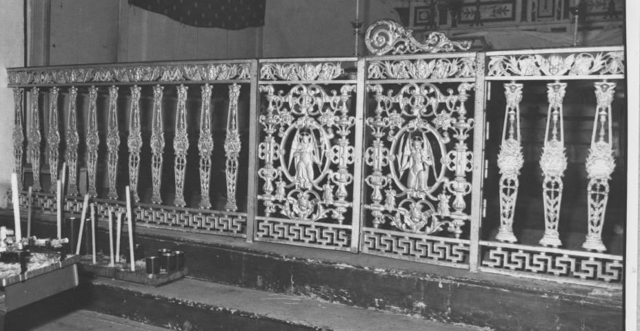 cancellata del presbiterio - bottega Italia meridionale (sec. XIX)