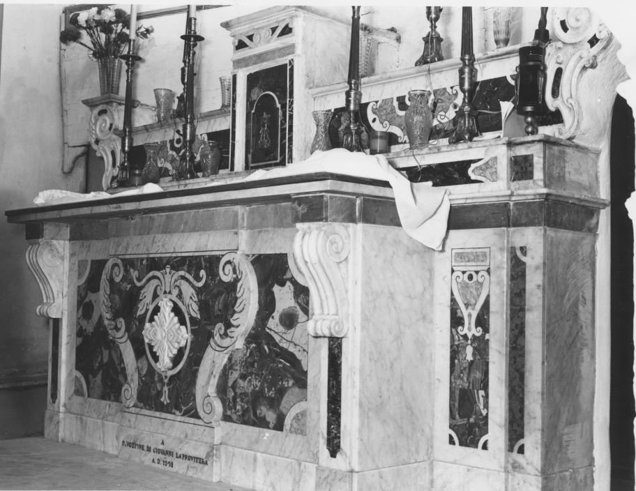 altare maggiore - bottega Italia meridionale (sec. XX)