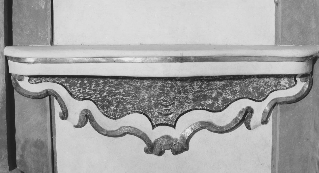 mensola - bottega napoletana (metà sec. XVIII)