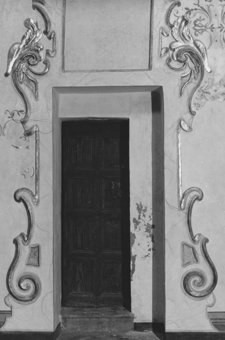 mostra di porta, serie - bottega napoletana (metà sec. XVIII)