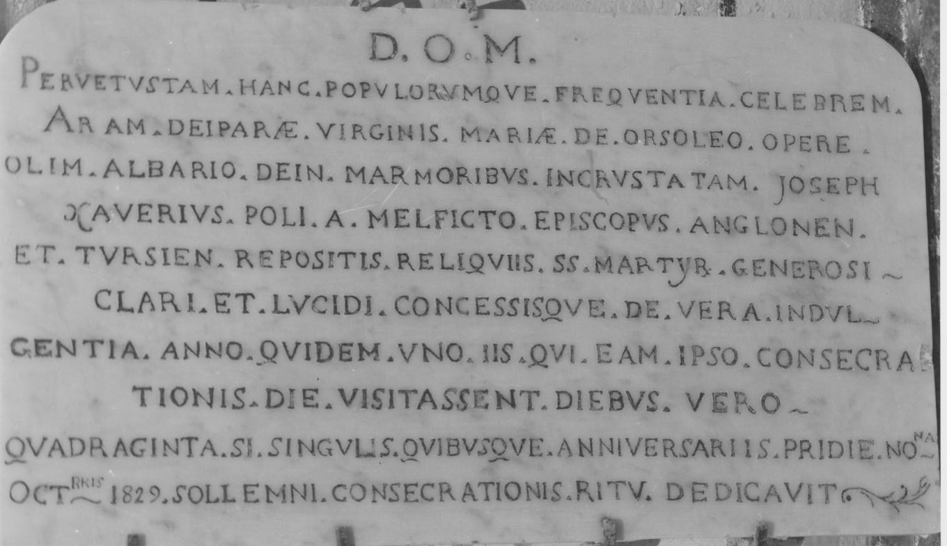 lapide commemorativa - bottega Italia meridionale (sec. XIX)