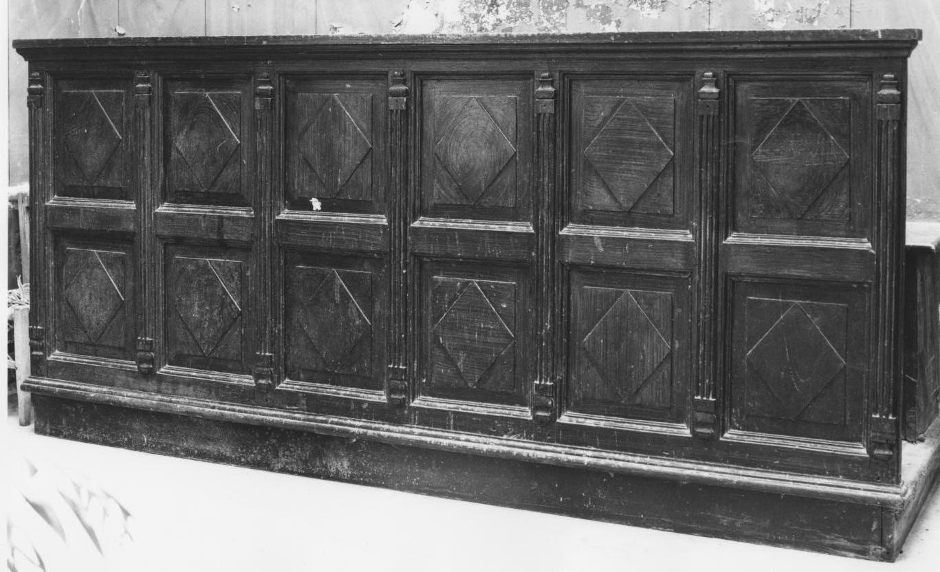 stalli del coro - bottega lucana (ultimo quarto sec. XIX)