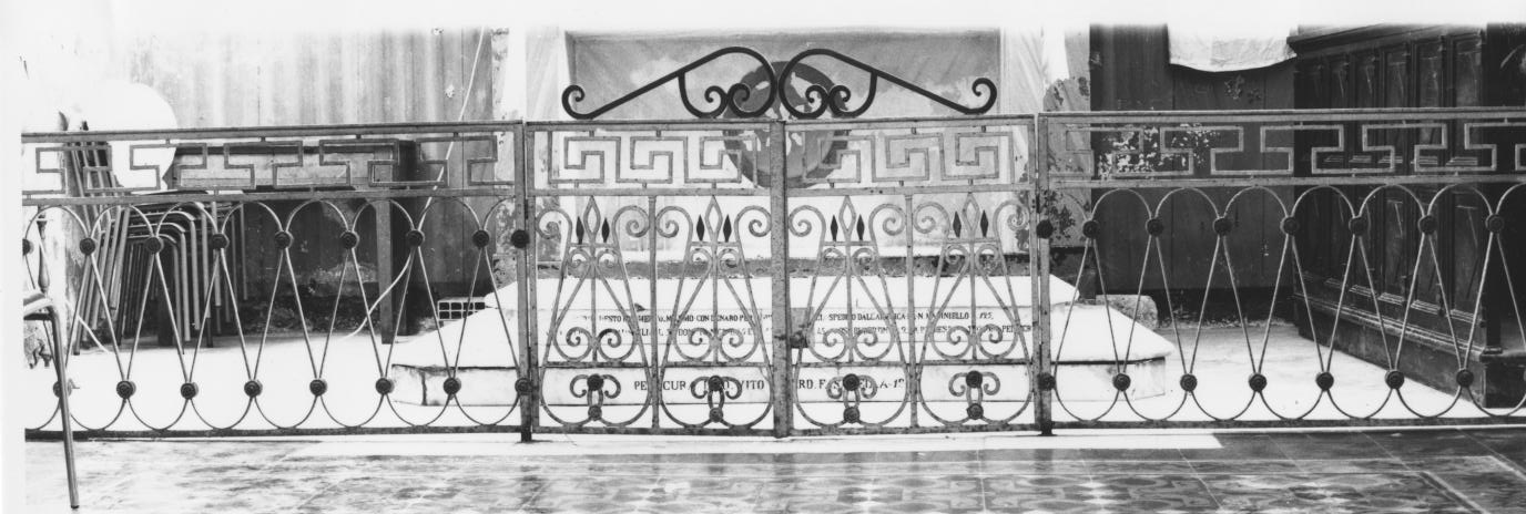 cancellata del presbiterio - bottega lucana (ultimo quarto sec. XIX)