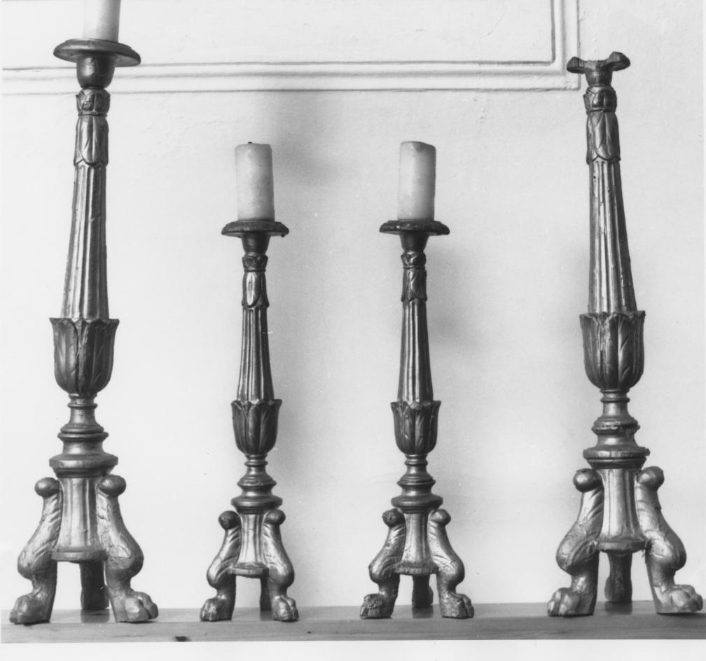 candeliere, serie - bottega Italia meridionale (prima metà sec. XIX)