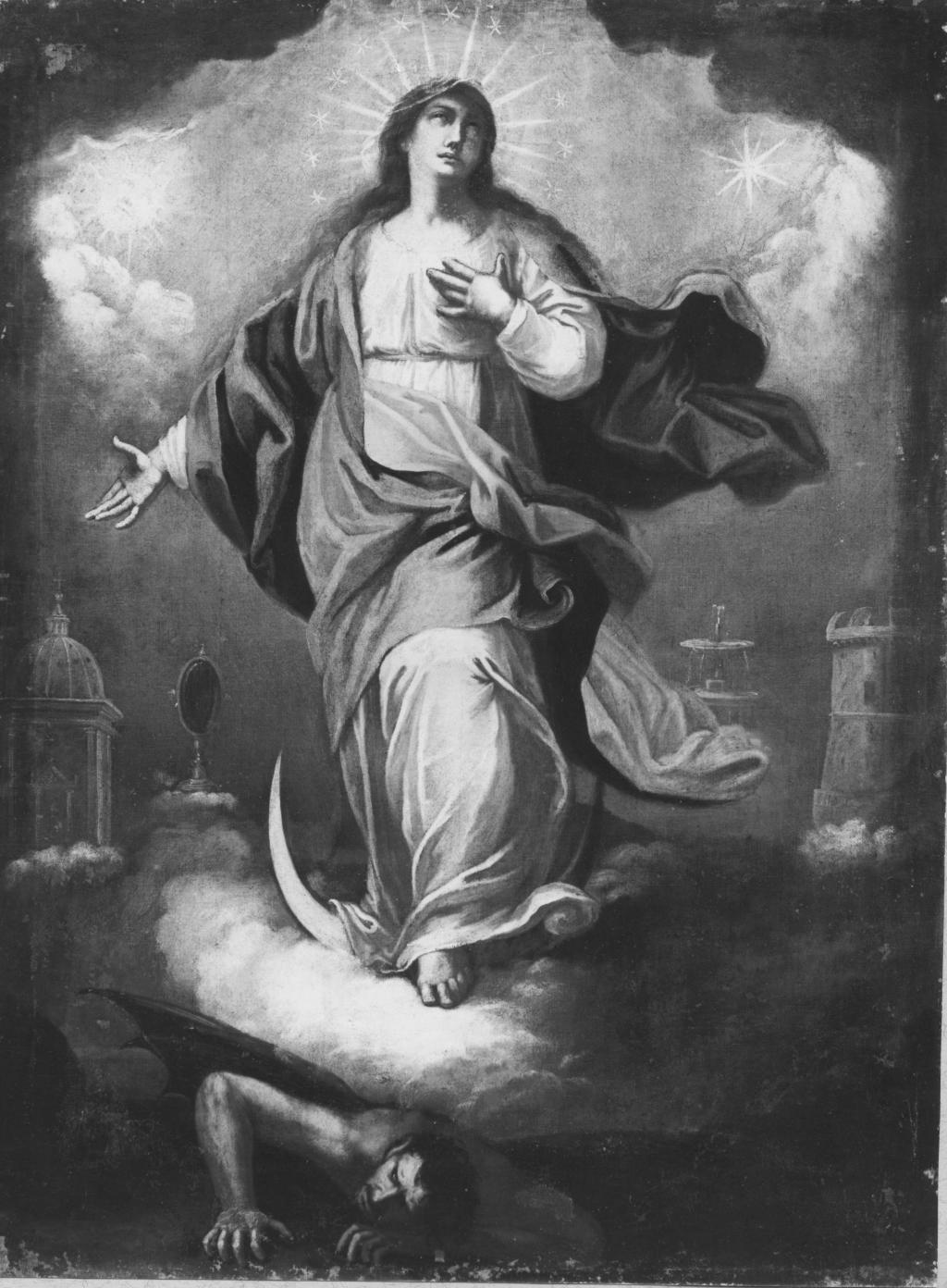 Immacolata Concezione (dipinto) di Conversi Vito Antonio (bottega) (metà sec. XVIII)