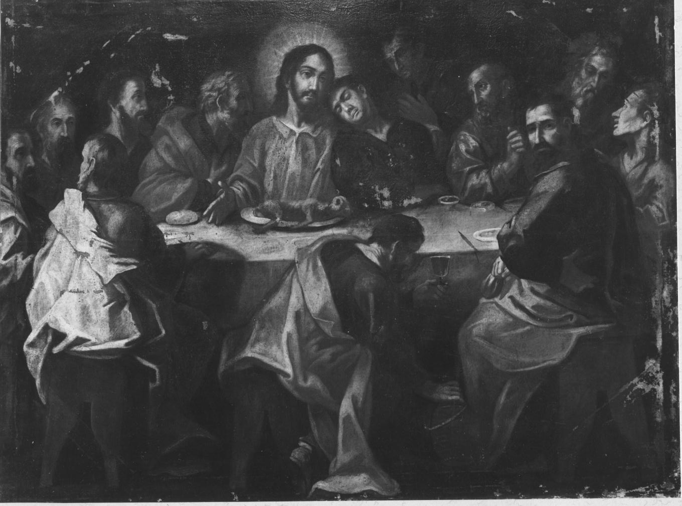 ultima cena (dipinto) di Conversi Vito Antonio (bottega) (metà sec. XVIII)