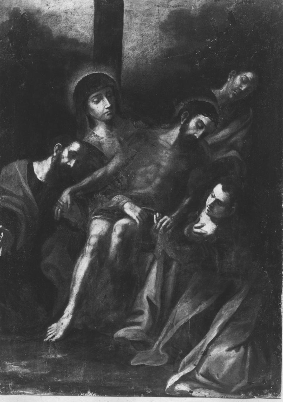 deposizione di Cristo dalla croce (dipinto) di Conversi Vito Antonio (bottega) (metà sec. XVIII)